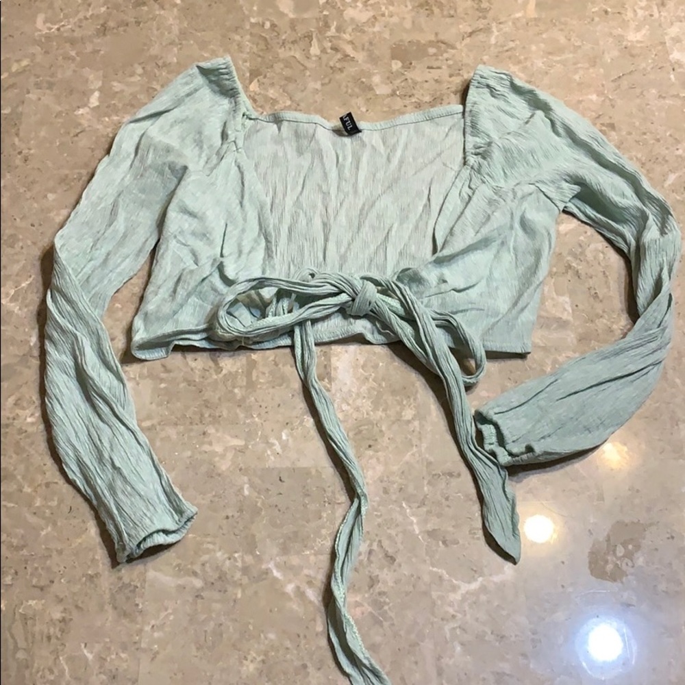 Zaful Tie up crop top